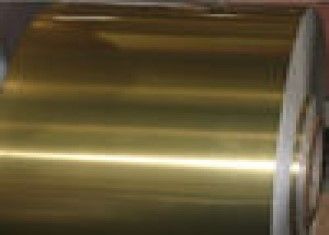 الايبوكسي الذهبي طلاء لفائف رقائق الألومنيوم الصناعية لمكيف الهواء